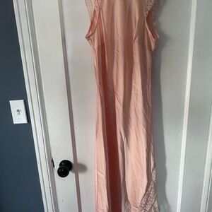 Elegant Peach Maxi Dress